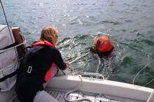 Mooring oppakken, Uisge Beatha, Zeilen, Watersport Mooring oppakken, Uisge Beatha, Zeilen, Watersport
