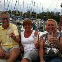 Proseccodames onder zeil