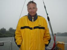 Sturen in de regen, Uisge Beatha, Zeilen, Watersport Sturen in de regen, Uisge Beatha, Zeilen, Watersport